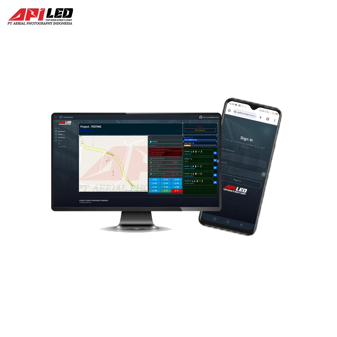 APILED Smart System AL-IoT-SR02 | Monitoring dan Kontrol PJU Berbasis IoT, Web Dashboard dan GIS